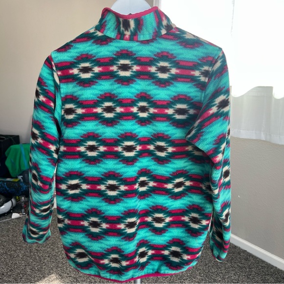 Patagonia Synchilla Aztec Multicolor Pullover Snap T Fleece - Picture 3 of 9